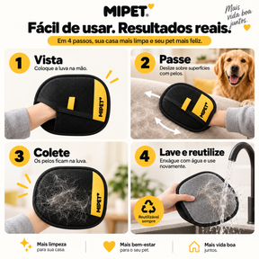 MIPET PeloZero™ Removedor de Pelos Reutilizável