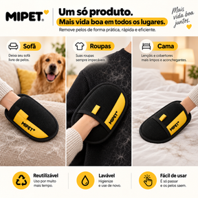 MIPET PeloZero™ Removedor de Pelos Reutilizável